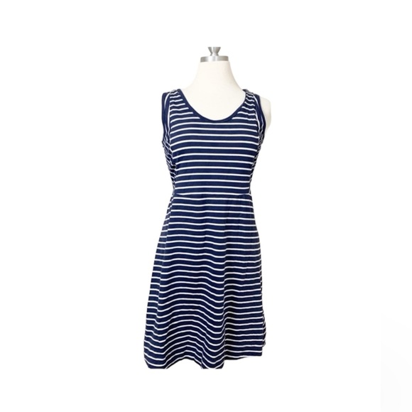 Love Hanna Striped Tank Dress Sz Medium Blue Casual Basic - Picture 1 of 9